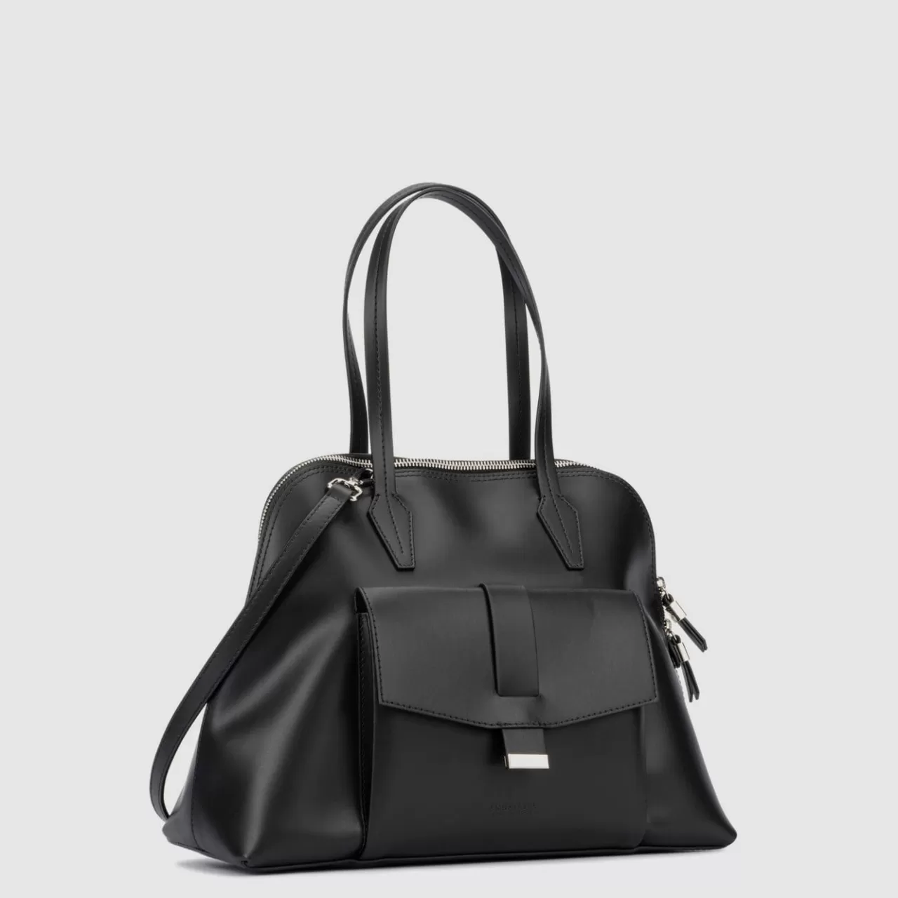 Aquatalia Handbags | Florence Top Handle Black