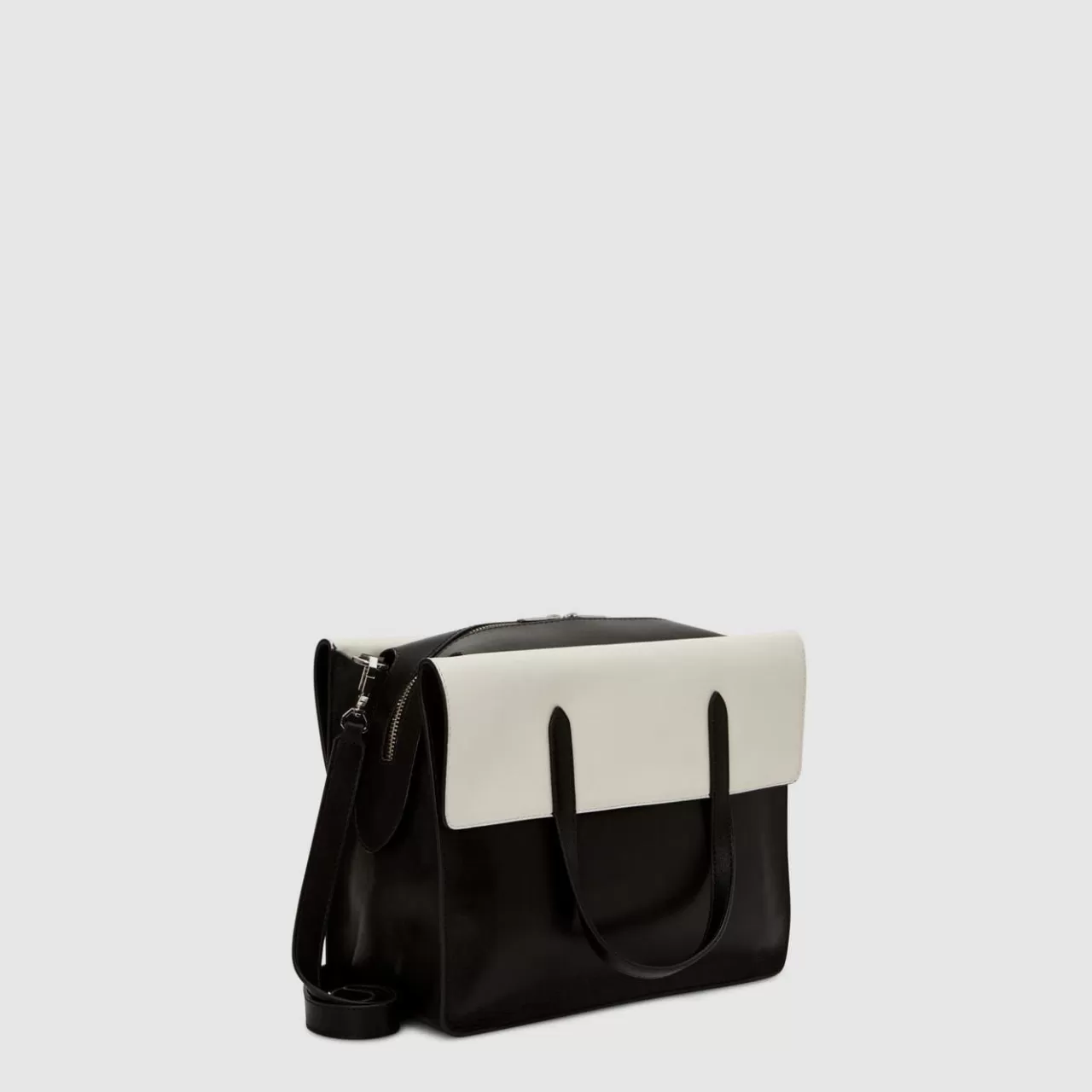 Aquatalia Handbags | Petra Tote Black/Off White